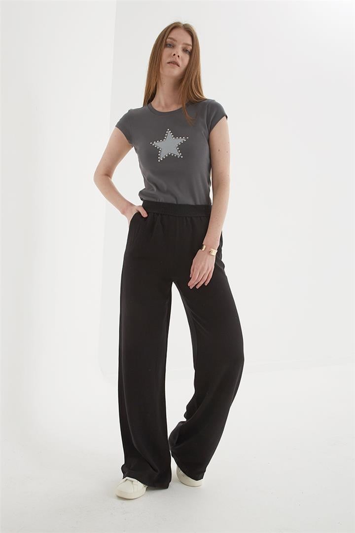 Fashion Friends Kadın Pantolon 25Y0893K1 Siyah