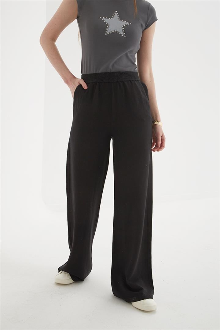 Fashion Friends Kadın Pantolon 25Y0893K1 Siyah