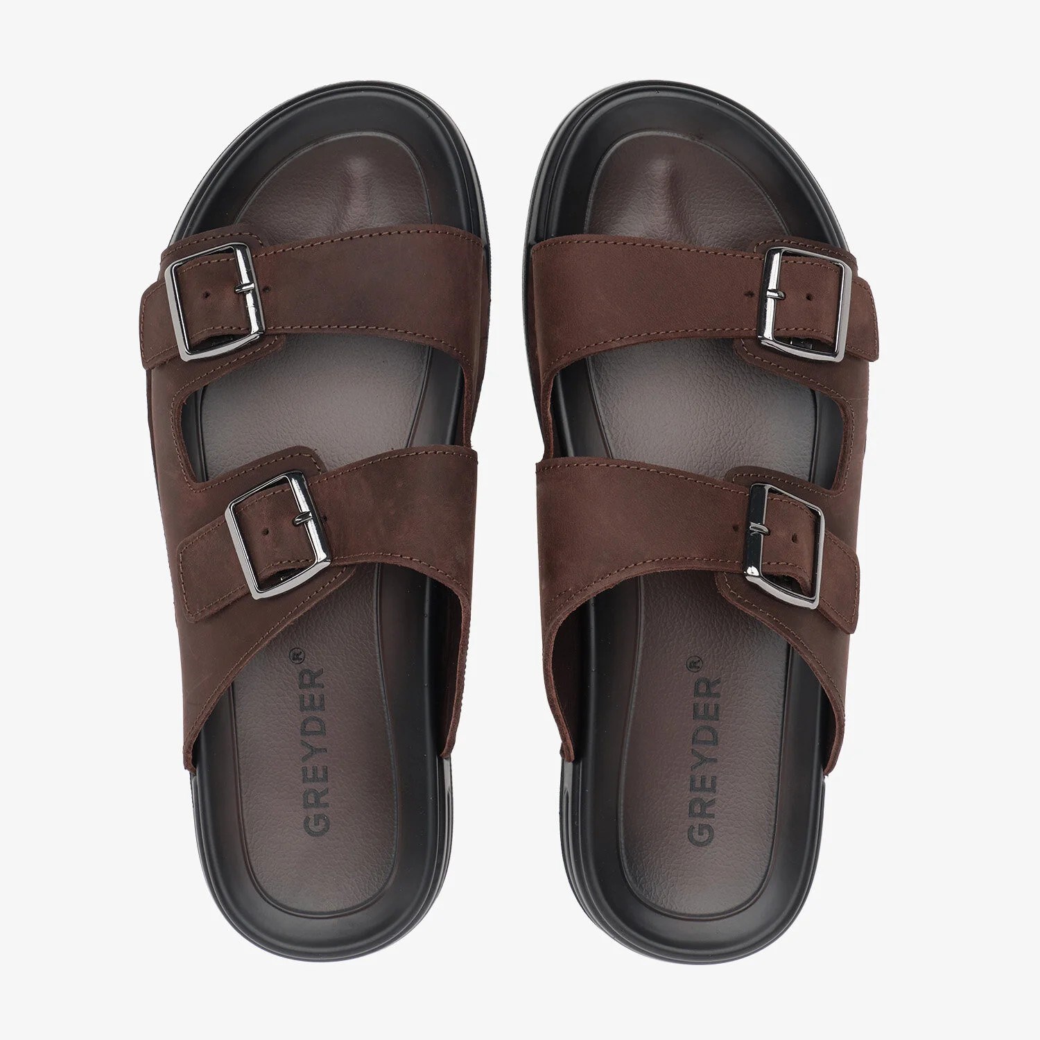 Greyder Erkek Terlik 5Y1CT64681 Kahve Gryz