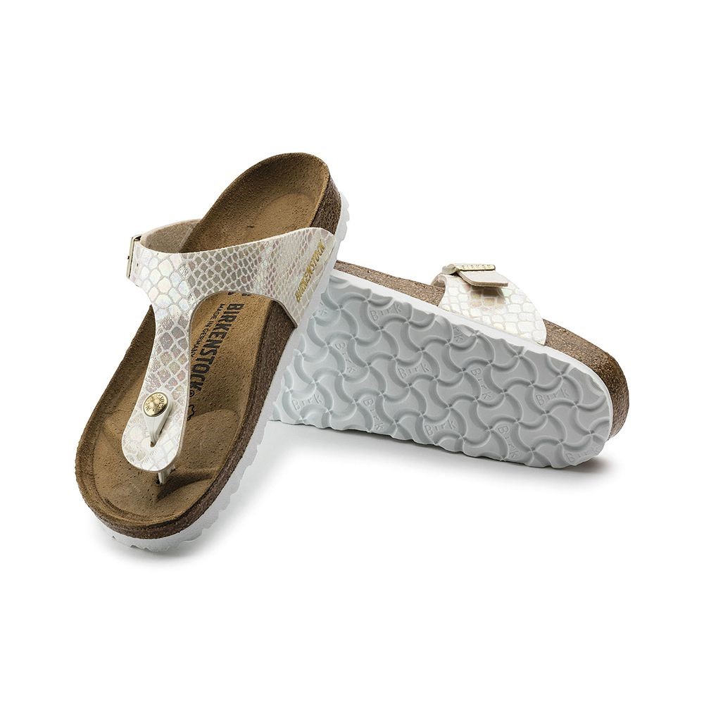 Birkenstock Kadın Terlik 847431 Shıny Snake Cream