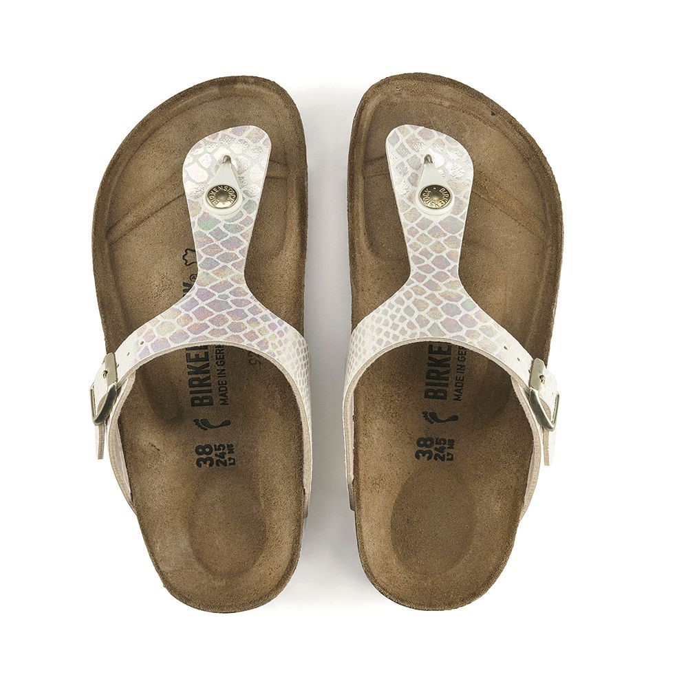 Birkenstock Kadın Terlik 847431 Shıny Snake Cream