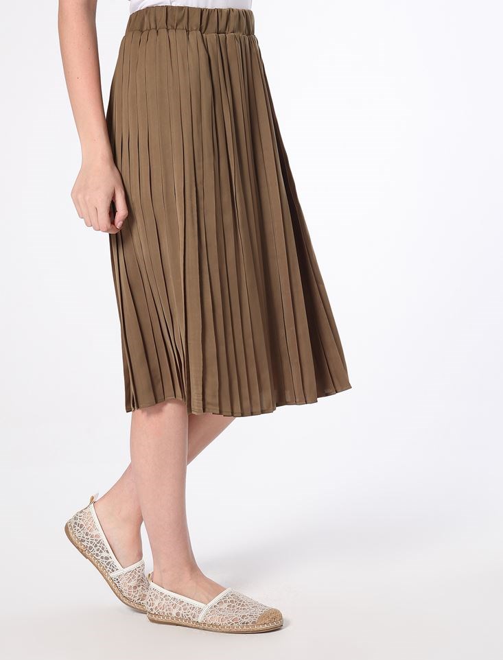 Fashion Friends Kadın Etek 8B0356B1 Haki / Khaki