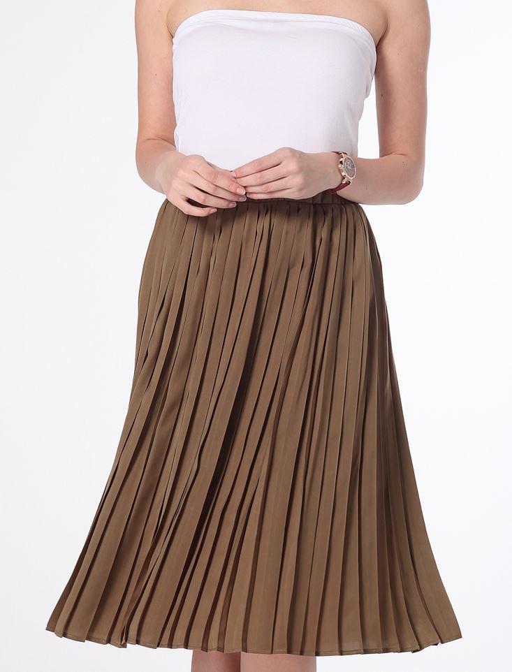 Fashion Friends Kadın Etek 8B0356B1 Haki / Khaki