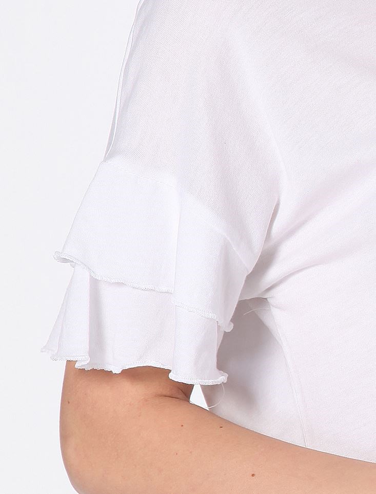 Fashion Friends Kadın T-Shirt 8B1171B1 Beyaz / White