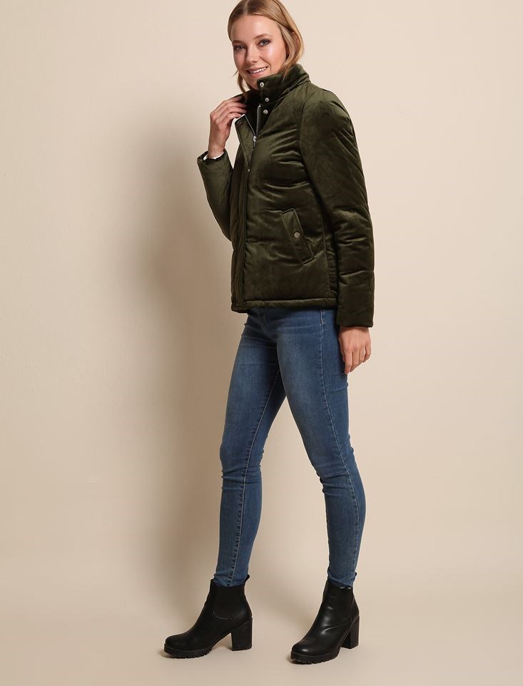 Fashion Friends Kadın Mont 8K0558B1 Haki / Khaki