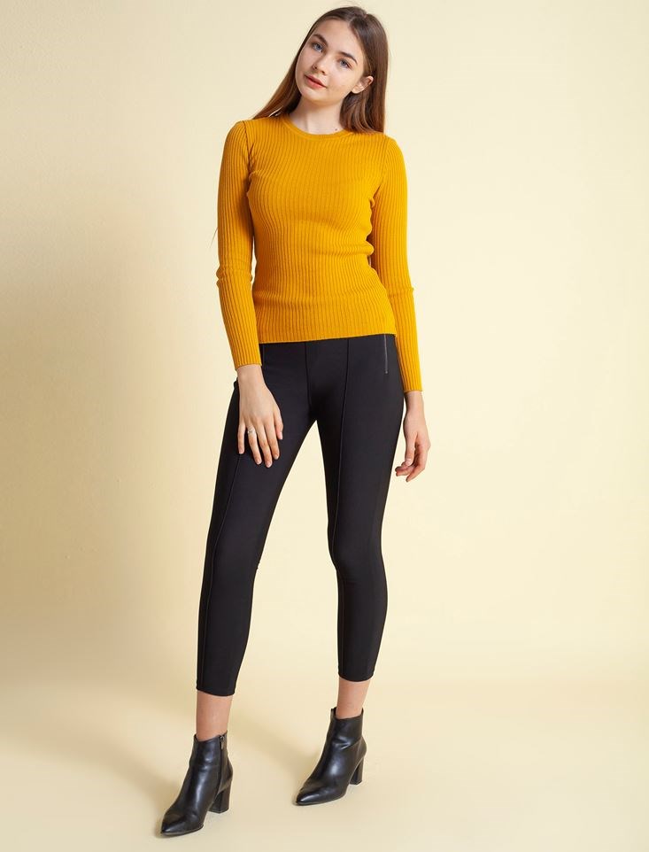 Fashion Friends Kadın Kazak 9K0290B1 Hardal / Mustard