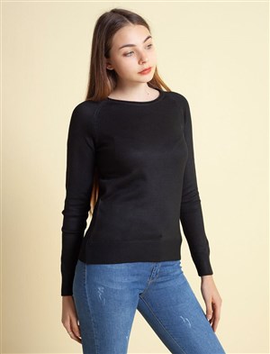 Fashion Friends Kadın Kazak 9K0400B1 Siyah / Black