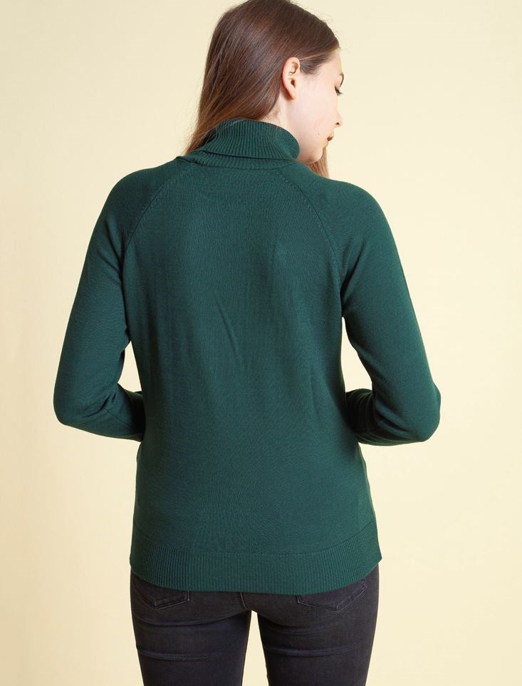 Fashion Friends Kadın Kazak 9K0401B1 Yeşil / Green