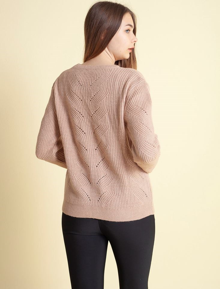 Fashion Friends Kadın Kazak 9K0439B1 Pudra / Powder