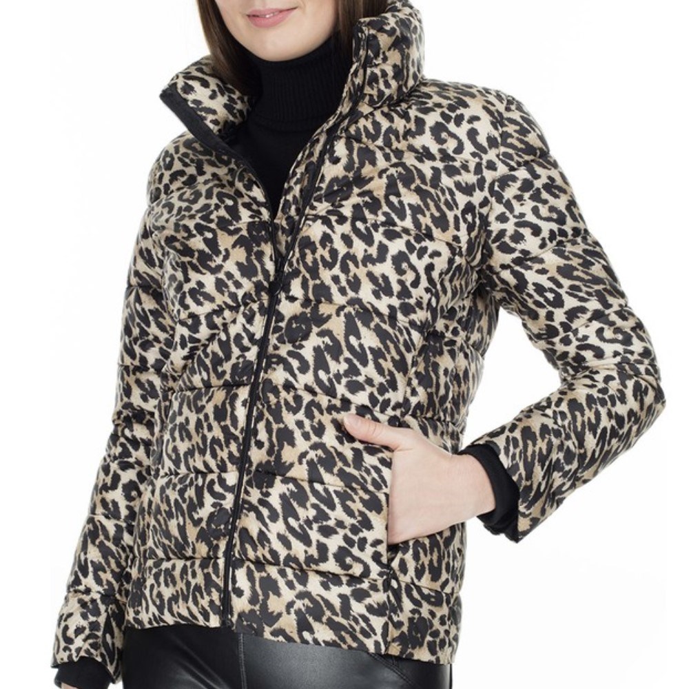 Fashion Friends Kadın Mont 9K0467B1 Leopar Desenli / Leopard Printed