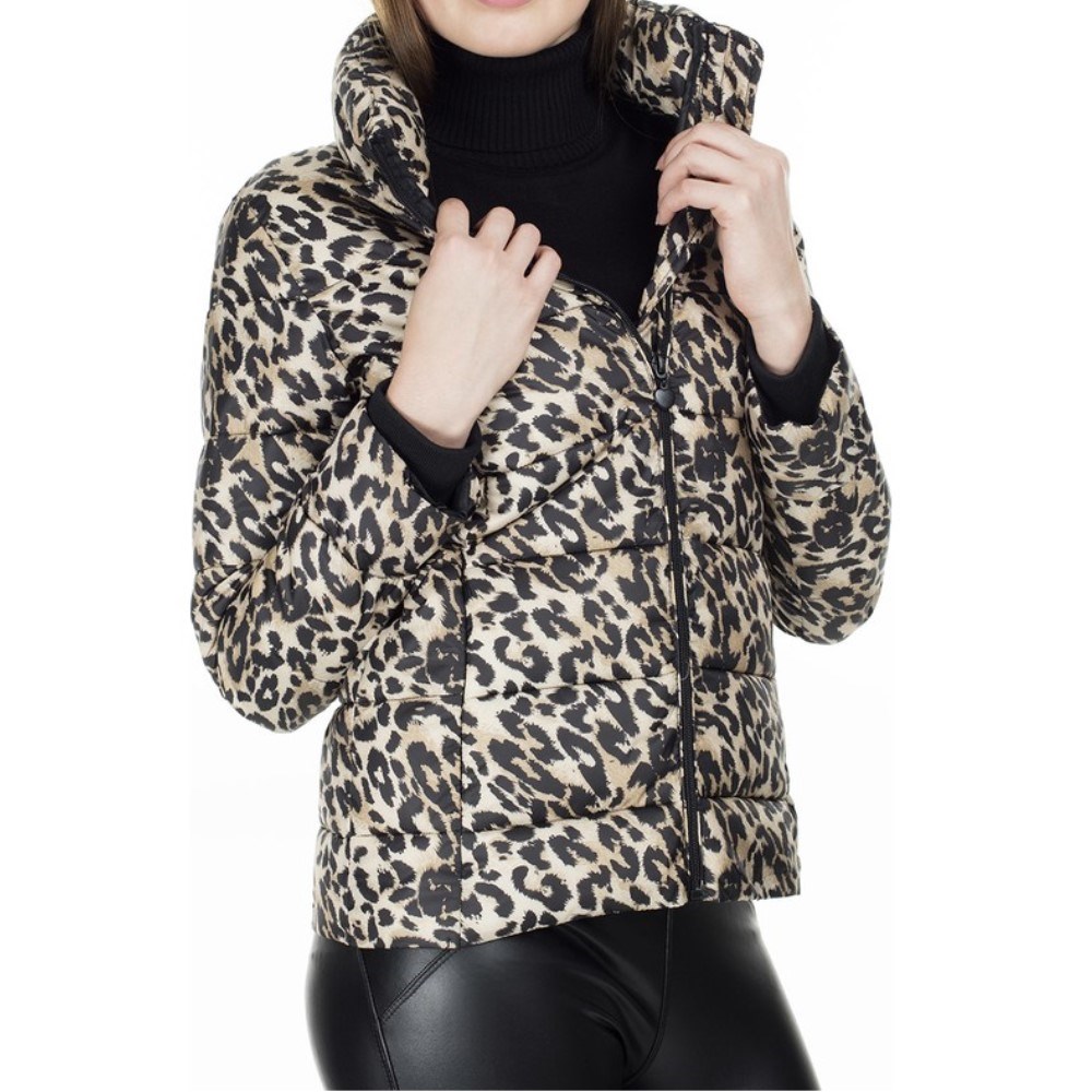 Fashion Friends Kadın Mont 9K0467B1 Leopar Desenli / Leopard Printed