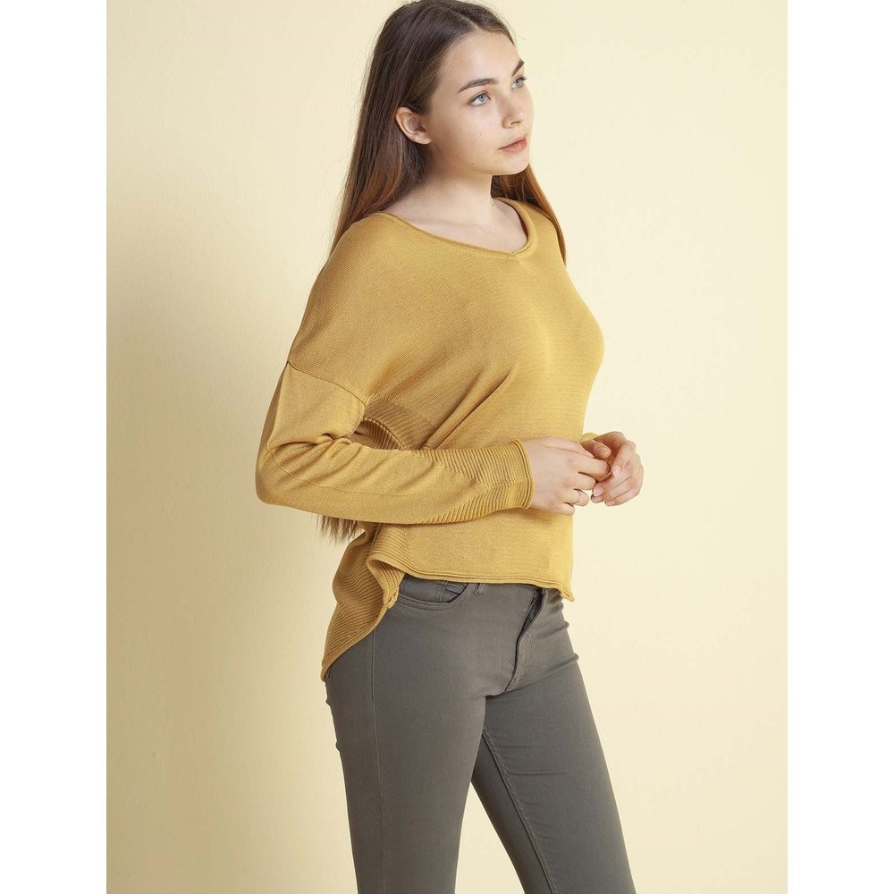 Fashion Friends Kadın Kazak 9K0477B1 Hardal / Mustard