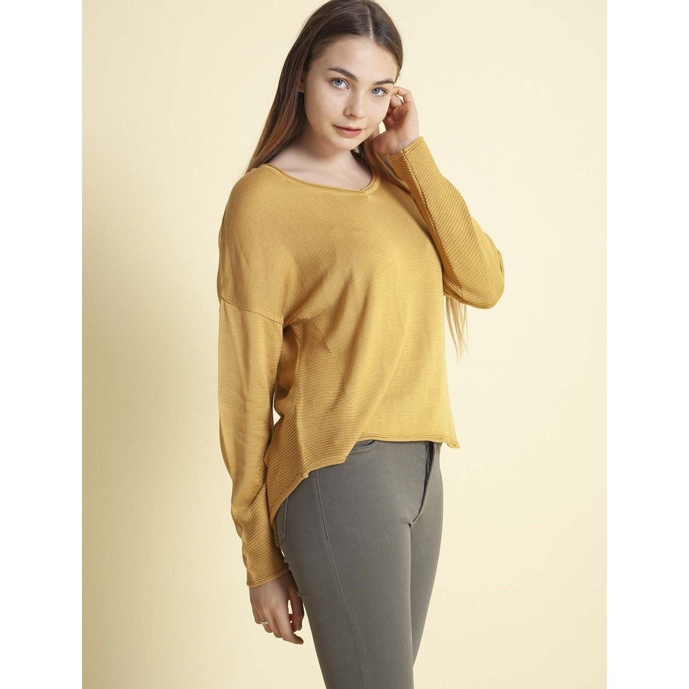 Fashion Friends Kadın Kazak 9K0477B1 Hardal / Mustard