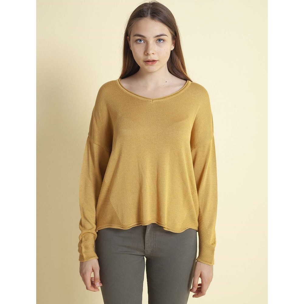 Fashion Friends Kadın Kazak 9K0477B1 Hardal / Mustard