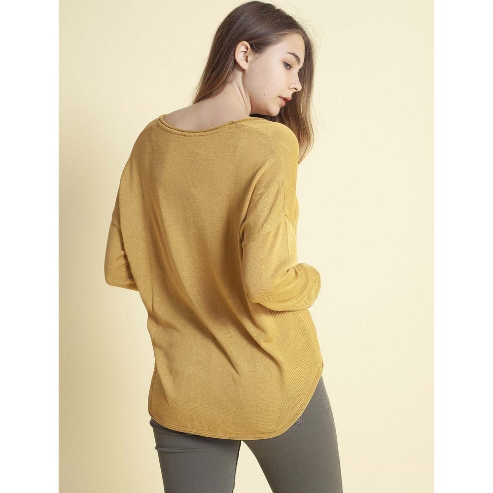 Fashion Friends Kadın Kazak 9K0477B1 Hardal / Mustard