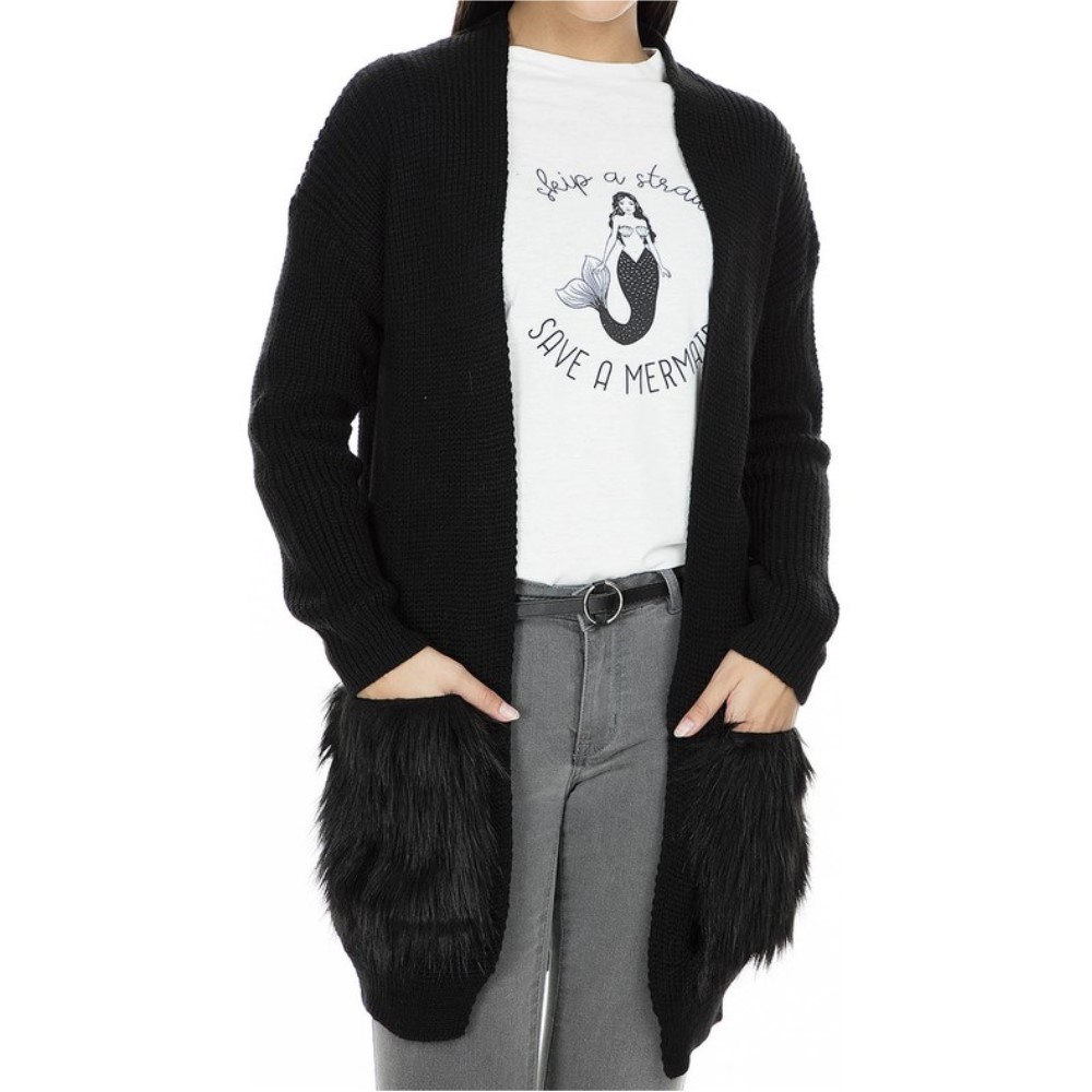 Fashion Friends Kadın Hırka 9K0605B1 Siyah / Black