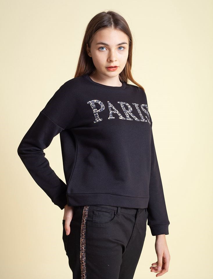 Fashion Friends Kadın S-Shirt 9K0617B1 Siyah / Black