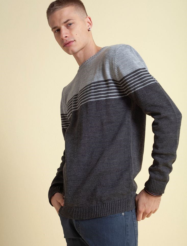 Fashion Friends Erkek Kazak 9K0871E1 Antrasit / Anthracite
