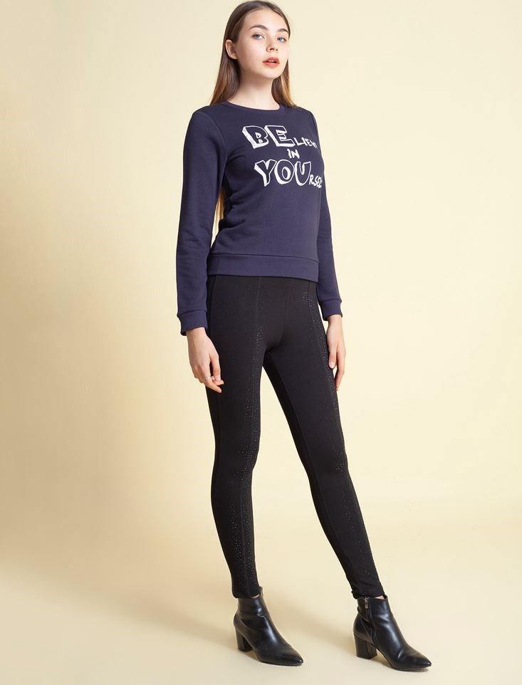Fashion Friends Kadın S-Shirt 9K0941B1 Lacivert / Navy