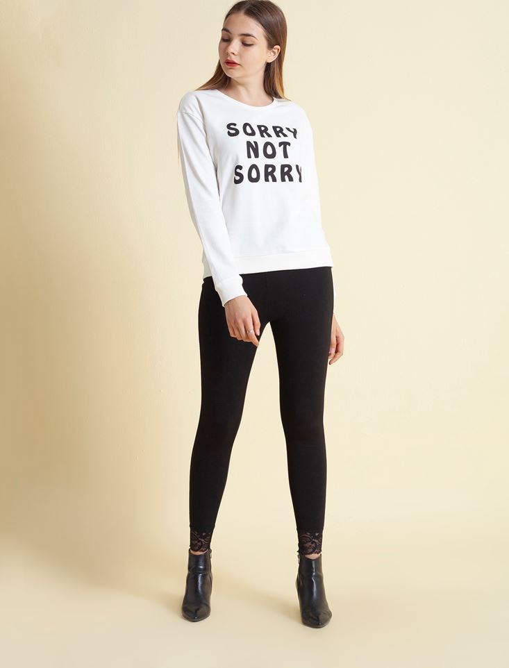 Fashion Friends Kadın S-Shirt 9K1482B1 Ekru / Ecru