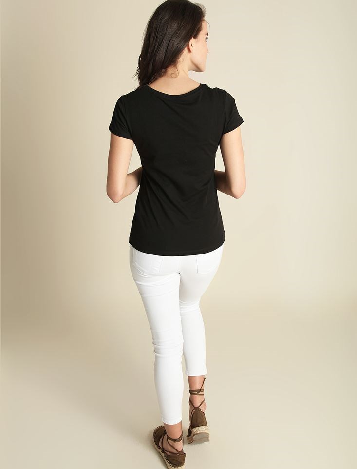 Fashion Friends Kadın T-Shirt 9Y0214B1 Siyah / Black