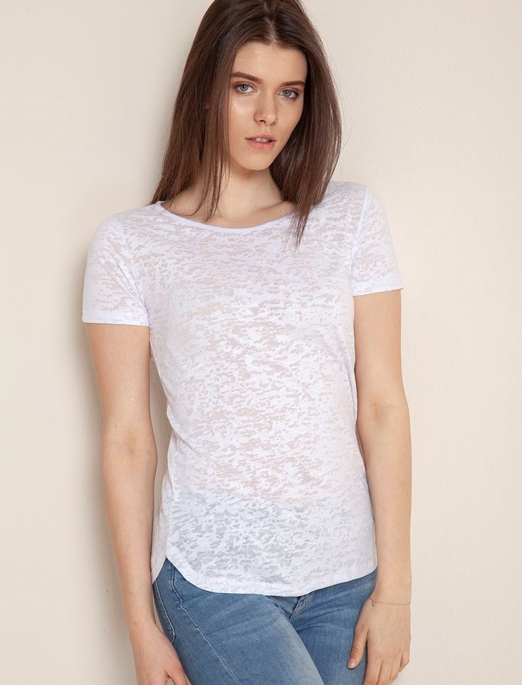 Fashion Friends Kadın T-Shirt 9Y0469B1 Beyaz / White