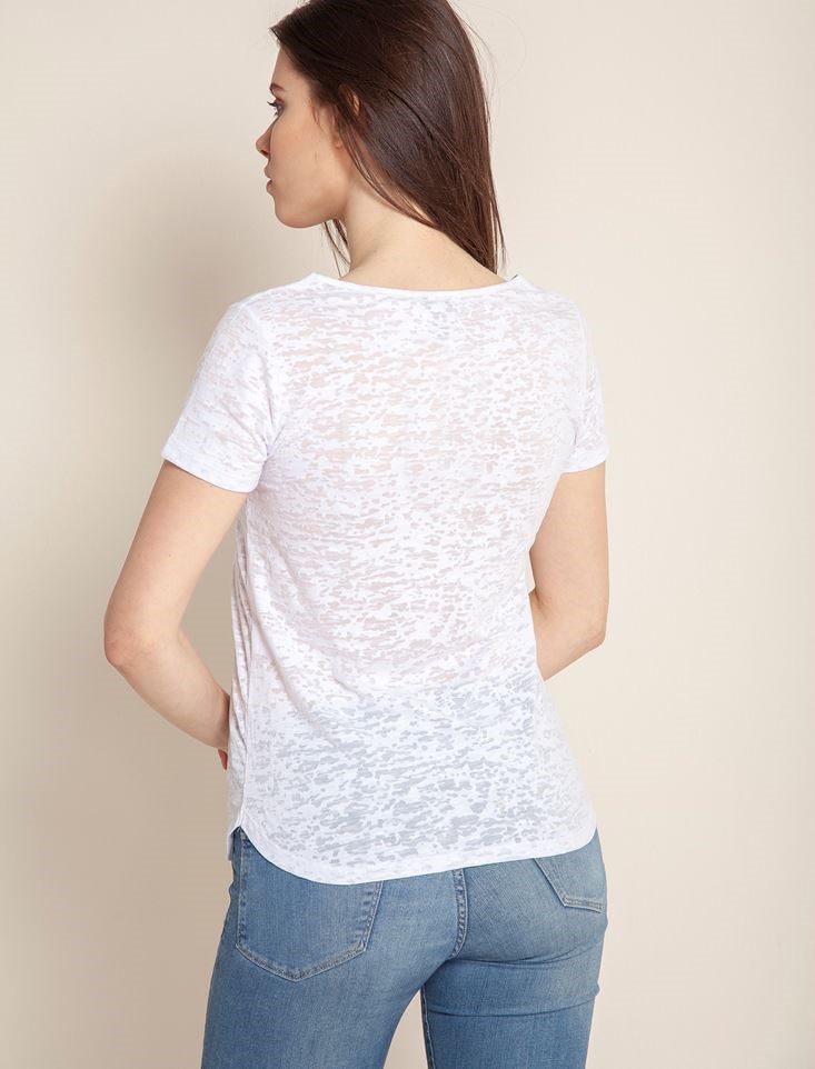 Fashion Friends Kadın T-Shirt 9Y0469B1 Beyaz / White