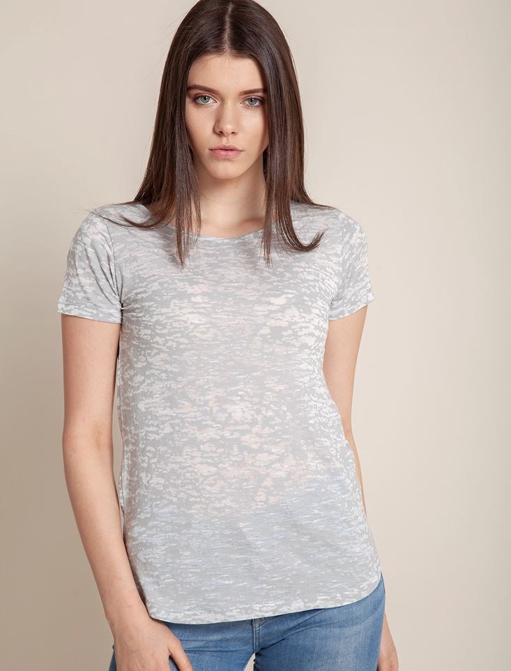 Fashion Friends Kadın T-Shirt 9Y0469B1 Gri