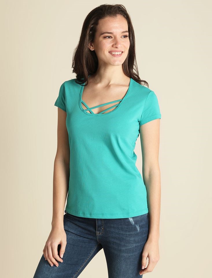 Fashion Friends Kadın T-Shirt 9Y0483B1 Mentol