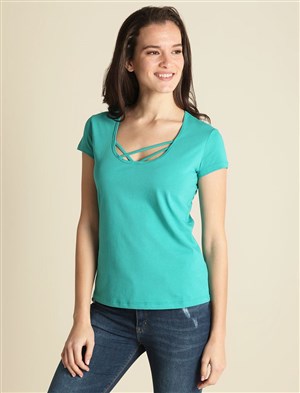 Fashion Friends Kadın T-Shirt 9Y0483B1 Mentol