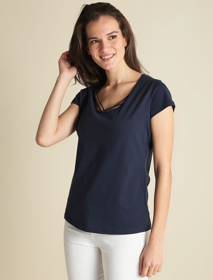 Fashion Friends Kadın T-Shirt 9Y0969B1 Lacivert / Navy