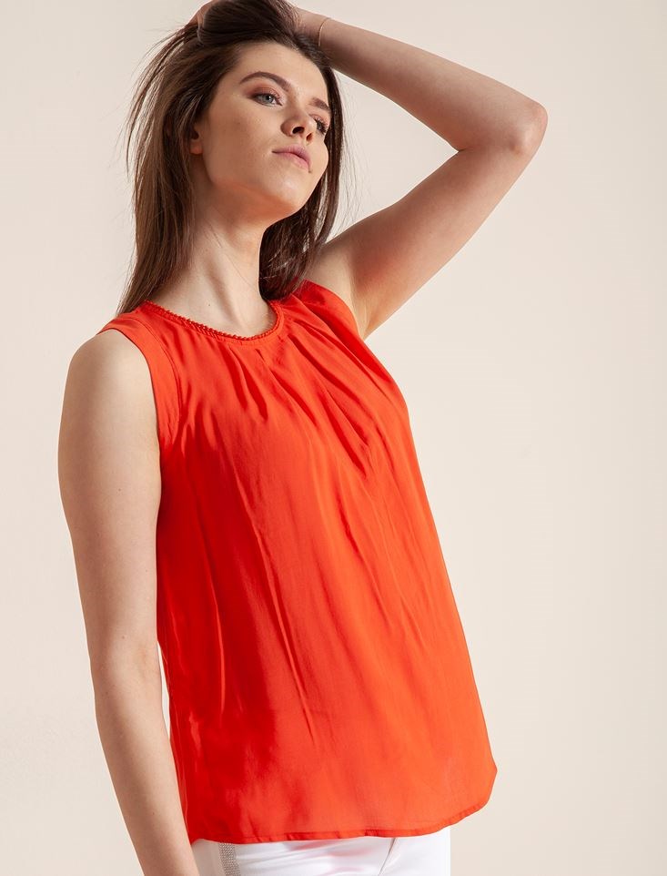 Fashion Friends Kadın Bluz 9Y0988B1 Oranj