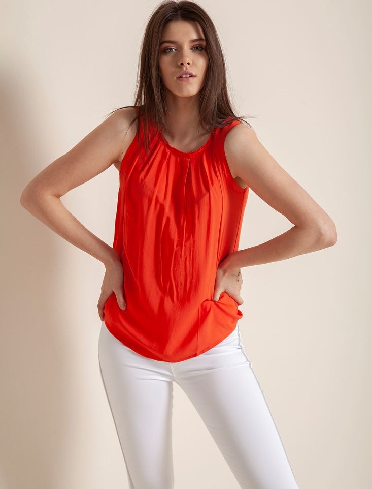 Fashion Friends Kadın Bluz 9Y0988B1 Oranj