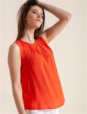 Fashion Friends Kadın Bluz 9Y0988B1 Oranj