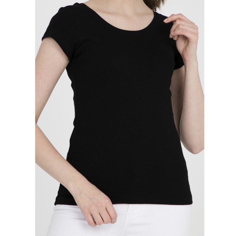 Fashion Friends Kadın T-Shirt 9Y1317B1 Siyah / Black