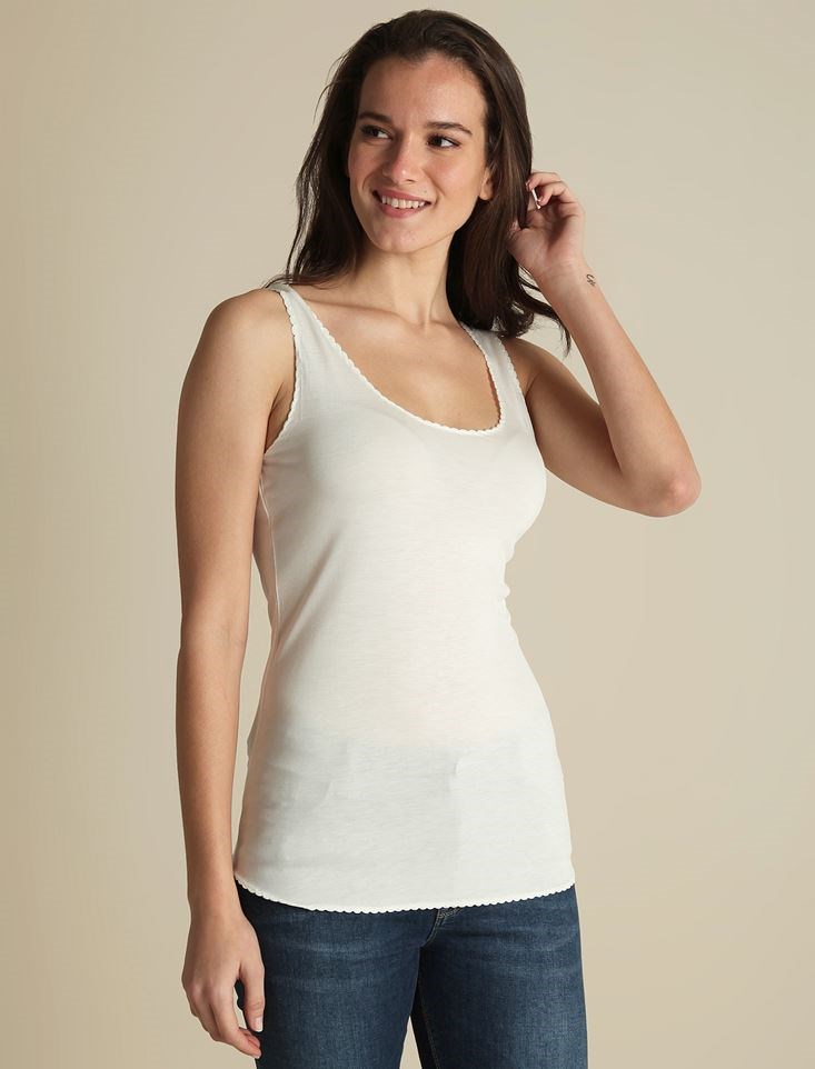 Fashion Friends Kadın Atlet 9Y1320B1 Ekru / Ecru