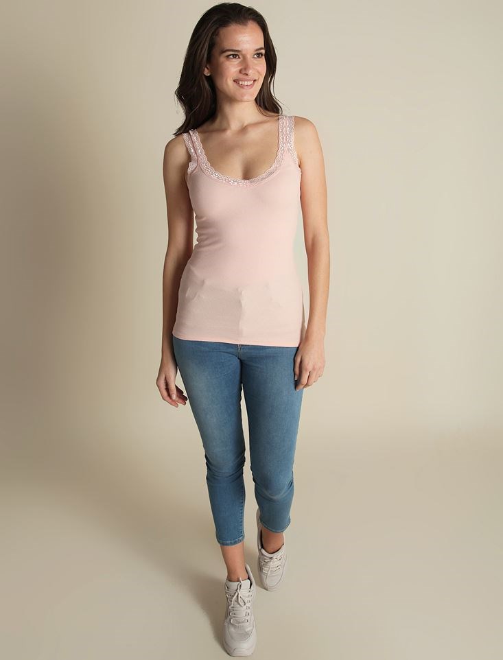 Fashion Friends Kadın Atlet 9Y1337B1 Somon