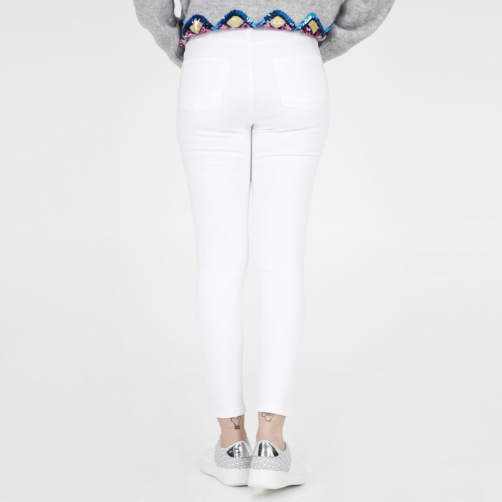 Fashion Friends Kadın Pantolon 9Y1413B1 Beyaz / White