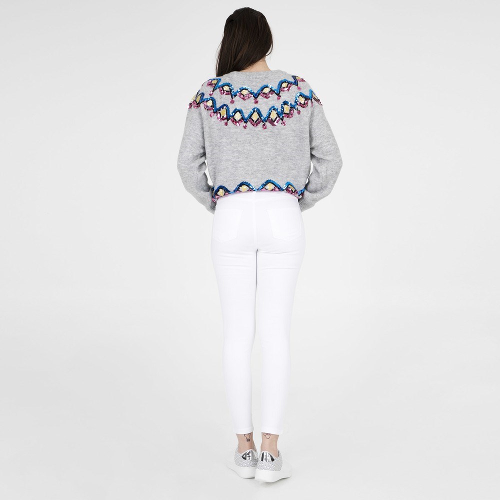 Fashion Friends Kadın Pantolon 9Y1413B1 Beyaz / White