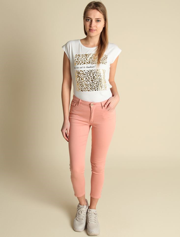 Fashion Friends Kadın Pantolon 9Y1469B1 Gül Kurusu / Rose