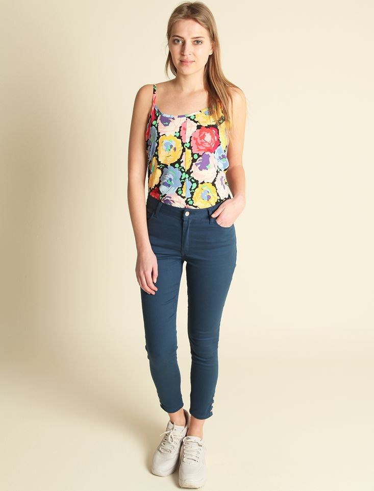 Fashion Friends Kadın Pantolon 9Y1469B1 Petrol / Petroleum