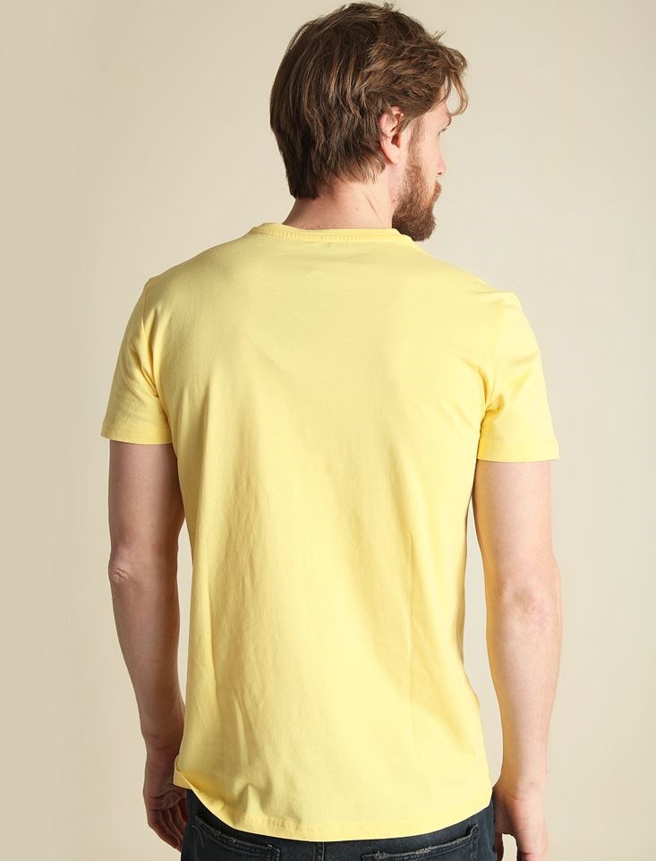 Fashion Friends Erkek T-Shirt 9Y1512E1 Sarı / Yellow