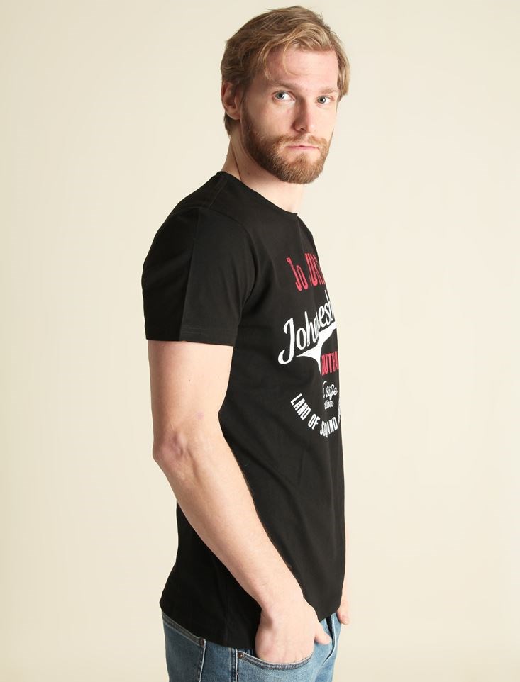 Fashion Friends Erkek T-Shirt 9Y1512E1 Siyah / Black