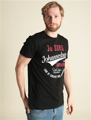 Fashion Friends Erkek T-Shirt 9Y1512E1 Siyah / Black