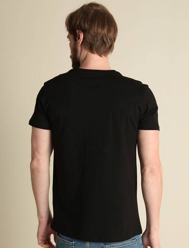 Fashion Friends Erkek T-Shirt 9Y1554E1 Siyah / Black