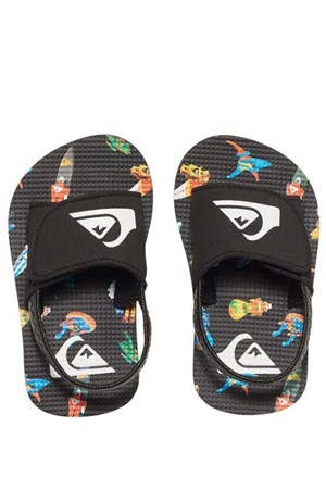 Quiksilver Terlik AQIL100003 Black/Whıte/Red