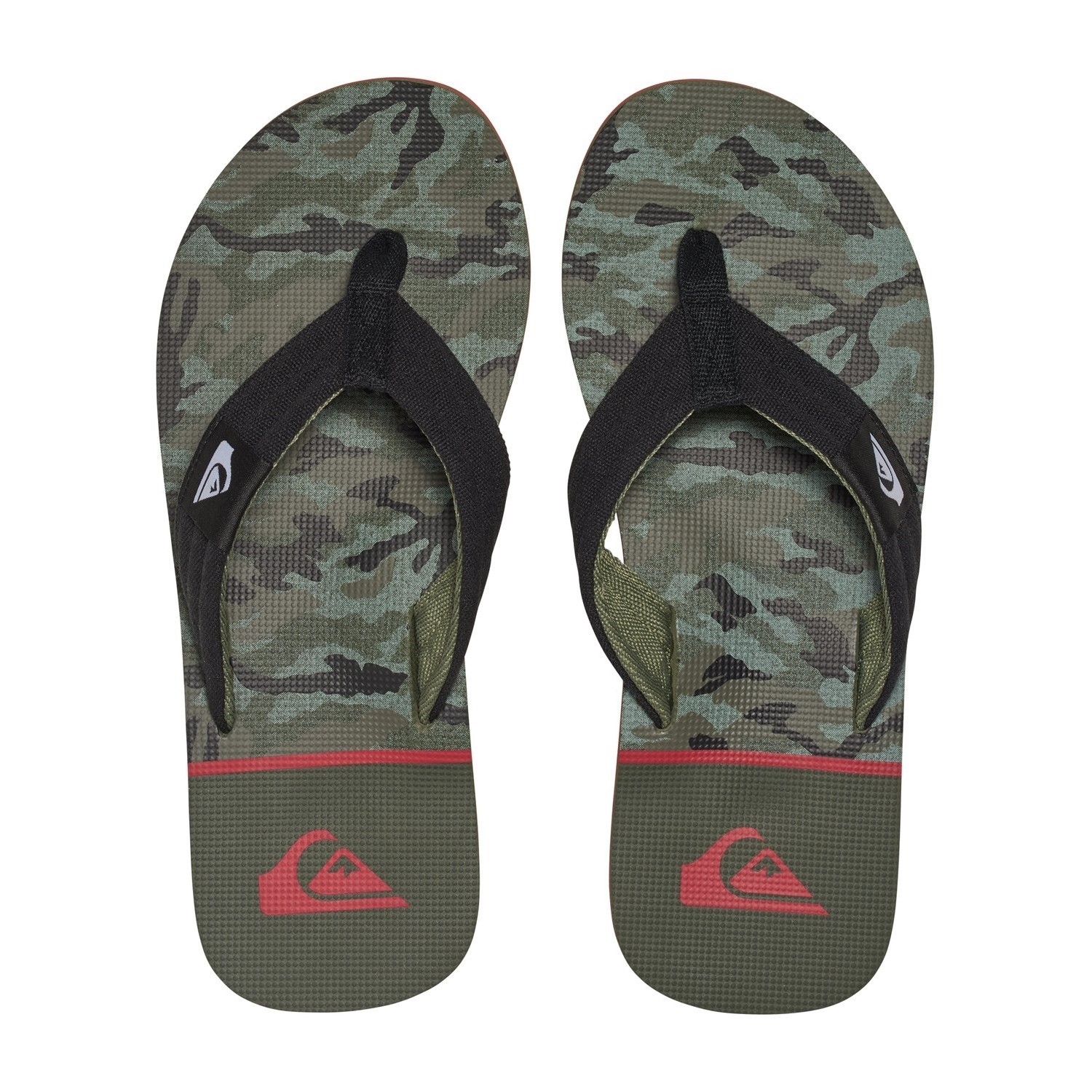 Quiksilver Erkek Terlik AQYL100236 Black/Red/Green