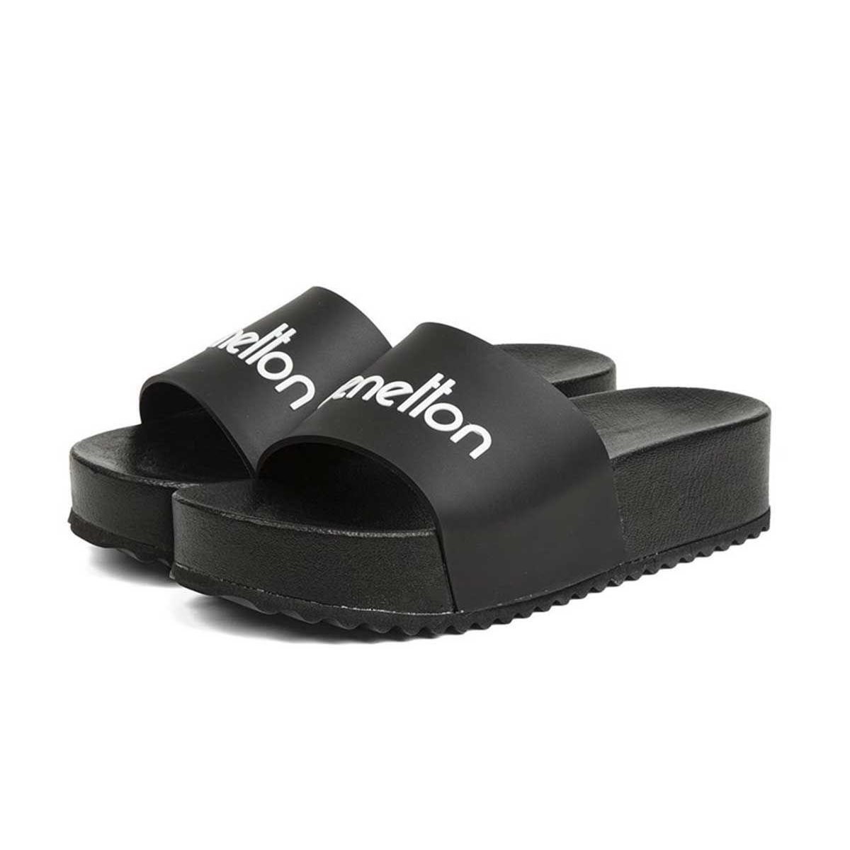 Benetton Kadın Sandalet BN-1212 01-Siyah