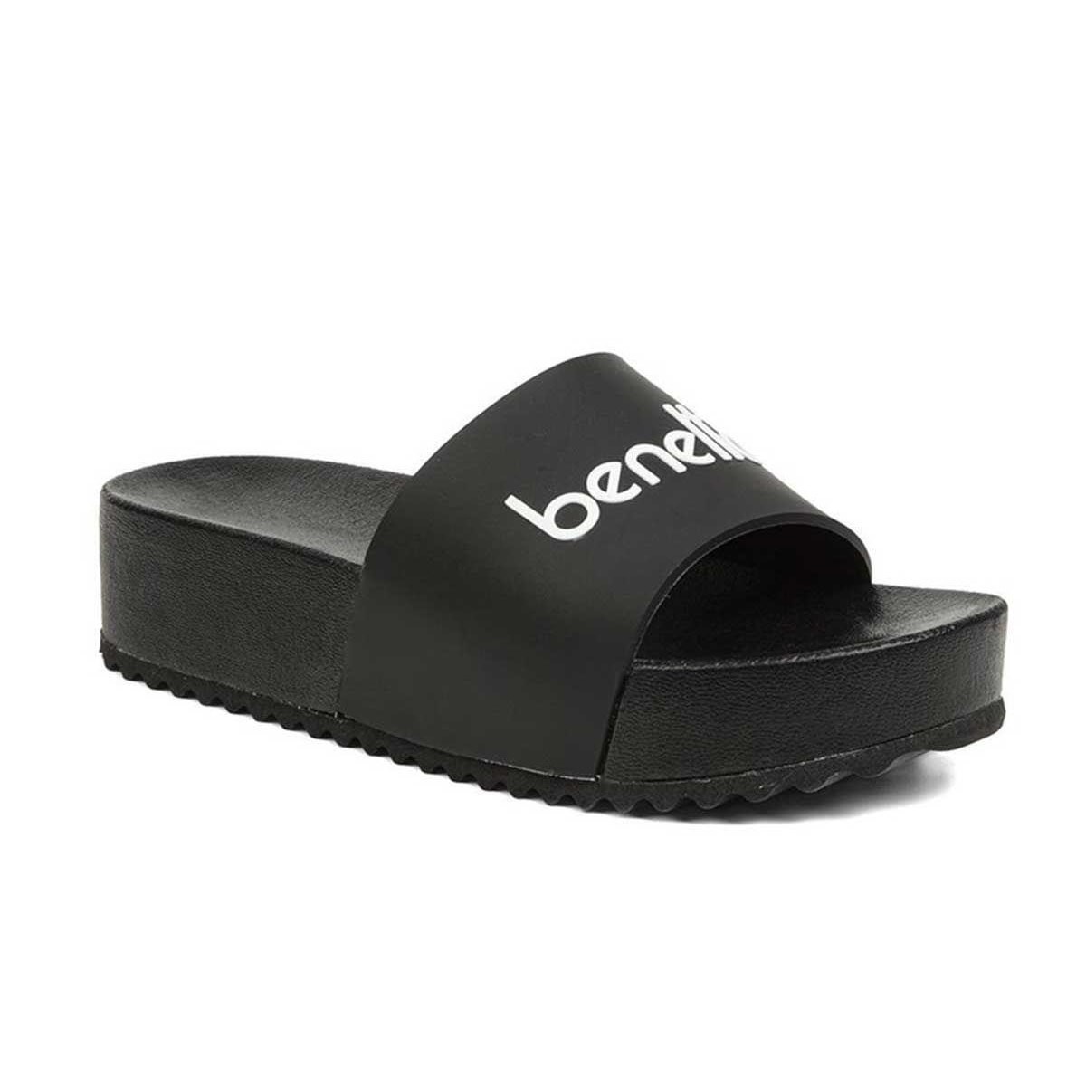 Benetton Kadın Sandalet BN-1212 01-Siyah