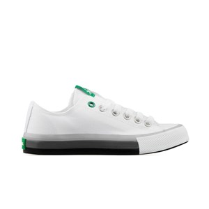 Benetton Kadın Ayakkabı BN-30176 207-Beyaz-Siyah